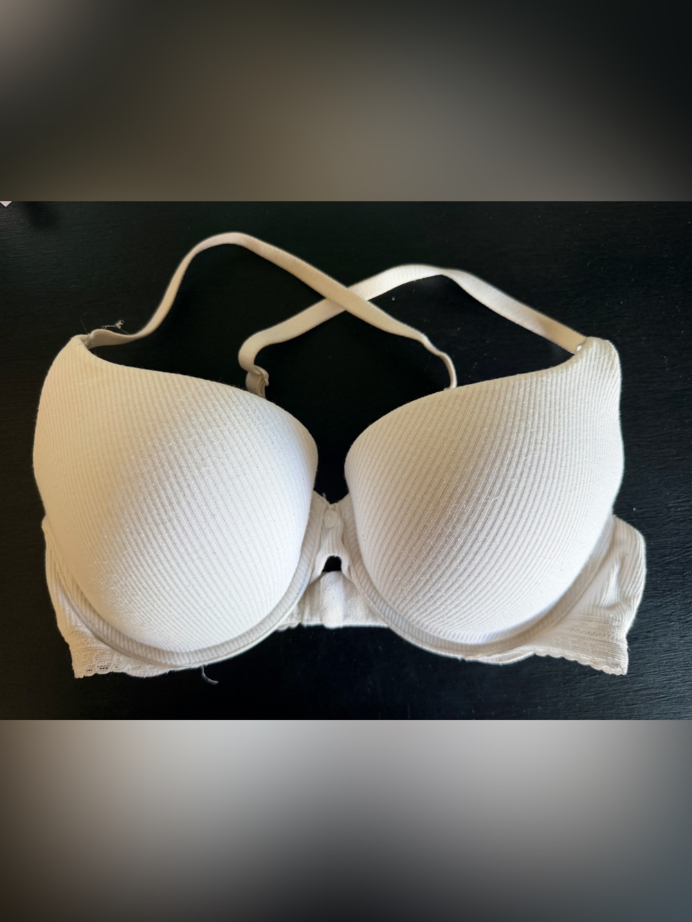 Victoria’s Secret Ribbed Convertible Bra in White